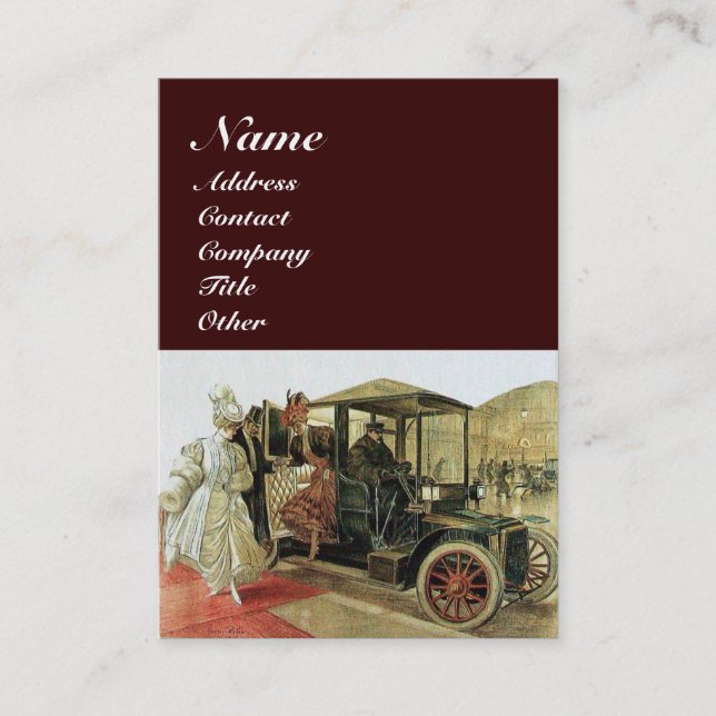 Carte De Visite RESTAURATION AUTOMATIQUE, AUTOMOBILE, garage de ré (Devant)