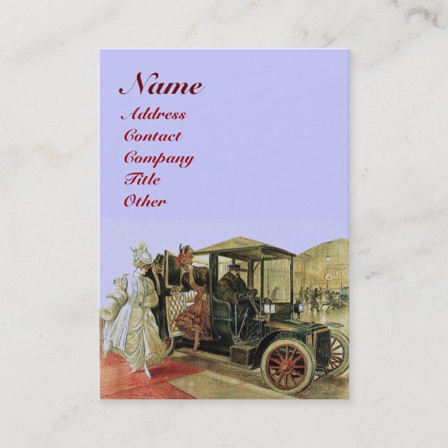 Carte De Visite RESTAURATION AUTOMATIQUE, AUTOMOBILE, garage de ré (Devant)