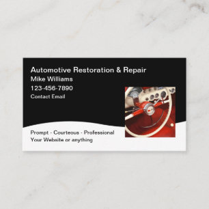 Carte De Visite Restauration et vente automobiles