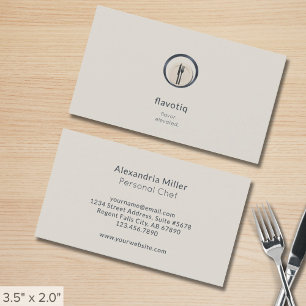 Carte De Visite Restauration personnalisée Restaurant Chef personn