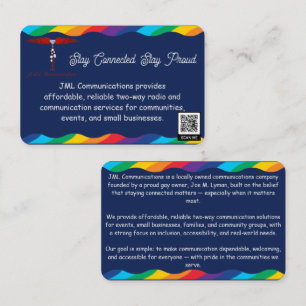 Carte De Visite Restez connectés. Restez fiers