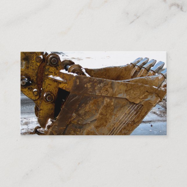 Carte De Visite Retouche de excavation de construction de fosses (Devant)