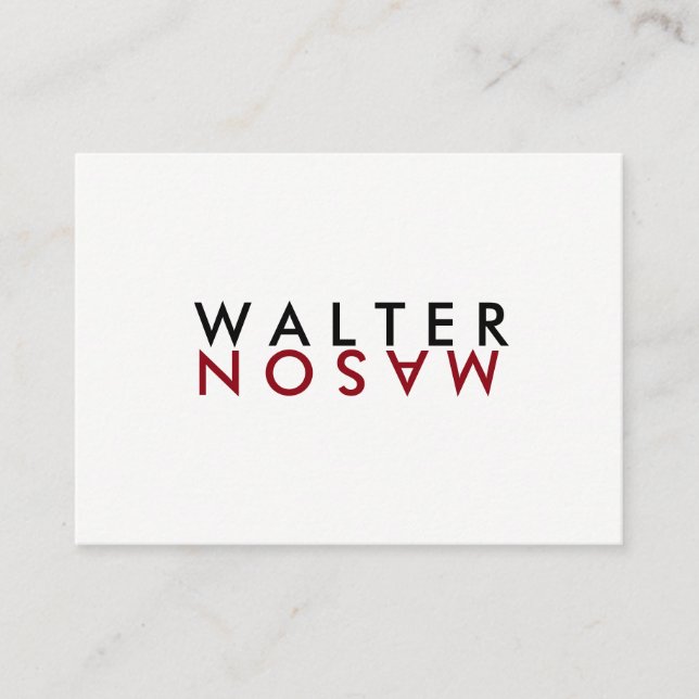 Carte De Visite Retourner lettre (Devant)