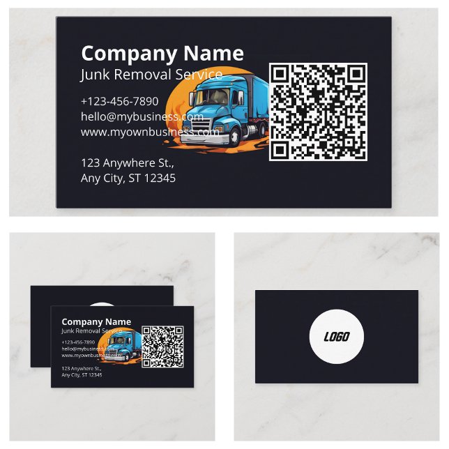 Carte De Visite Retrait de la junk du logo (Logo Junk Removal)