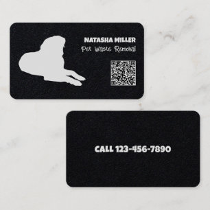 Carte De Visite Retrait des déchets d'animaux QR