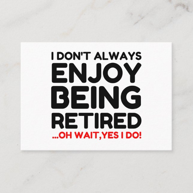 Carte De Visite Retraite (Devant)