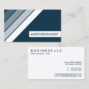 carte de visite RÉtro ANESTHESIOLOGISTE