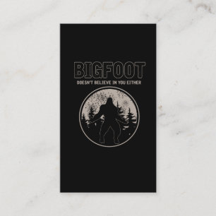 Carte De Visite Retro Bigfoot Squatch Yeti