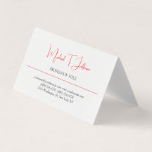 Retro classique élégant Plain simple rouge blanc