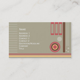Carte De Visite Rétro conception
