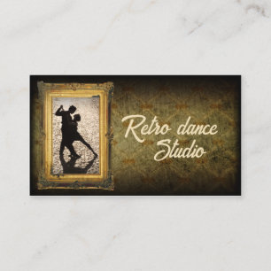 Carte De Visite Retro Dance Studio Jazz & Tap Dance Classes