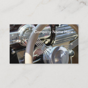 Carte De Visite Rétro des véhicules à moteur unique