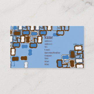 Carte De Visite Rétro goutte