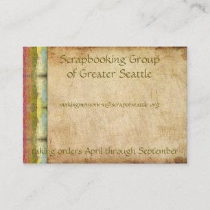 Carte De Visite Rétro grunge d'arc-en-ciel