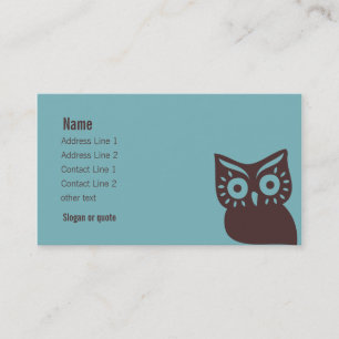 Carte de visite Retro Owl