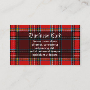 Carte De Visite Rétro plaid