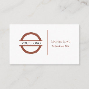Carte De Visite Retro Rust Circle Logo & Social Media 2