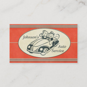 Carte De Visite Rétro service automatique et réparation