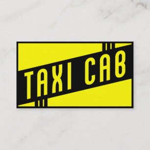 Carte De Visite rétro taxi