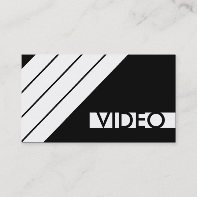 Carte De Visite retro VIDEO (Devant)