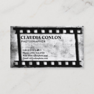 Carte De Visite Rétro vieux film frais grunge de cinéaste
