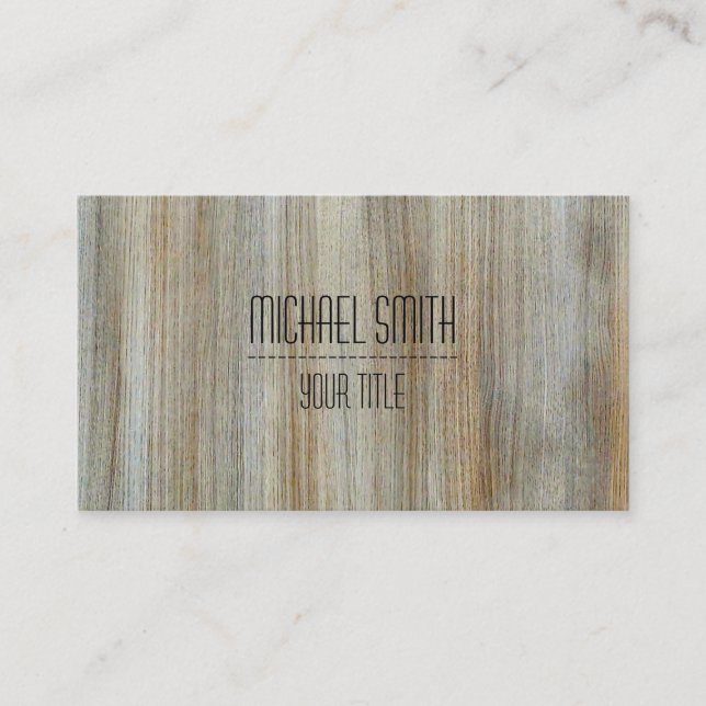 Carte De Visite Revêtement professionnel en bois no 15 (Devant)