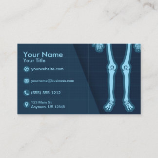 Carte De Visite Rhumatologue orthopédique de technicien de rayon X