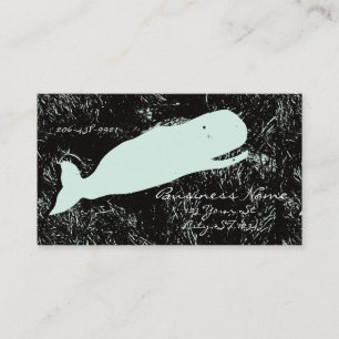 Carte De Visite rire de baleine blanche