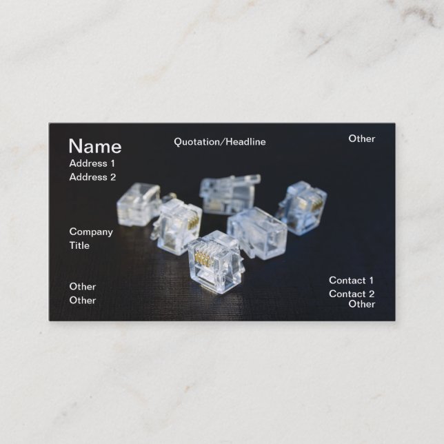 CARTE DE VISITE RJ45 (Devant)