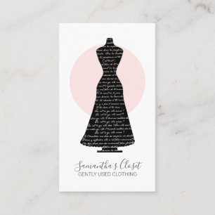 Carte De Visite Robe Mannequin Vêtements usagés Poshmark Vendeur