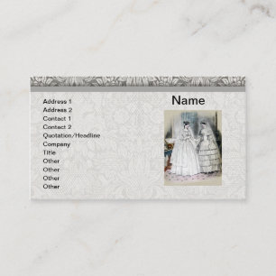 Carte De Visite Robe Mariage vintage