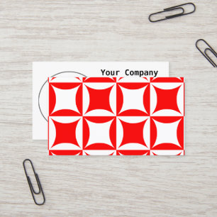 Carte De Visite Roboter Peter pour payer Paul Motif rouge