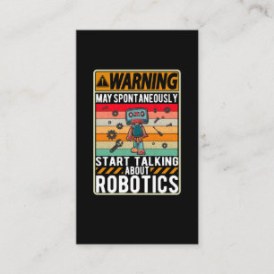 Carte De Visite Robots Girls Boys Future Robotics Engineer