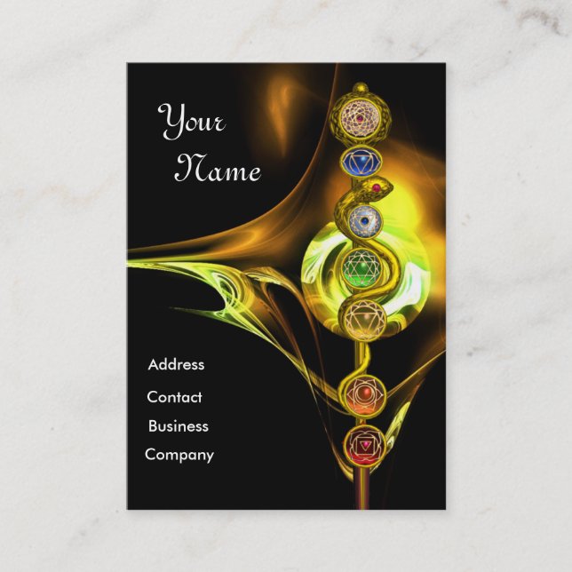 Carte De Visite ROCHE D'ASCLEPIUS,7 CHAKRAS, INSTRUCTEUR YOGA Jaun (Devant)