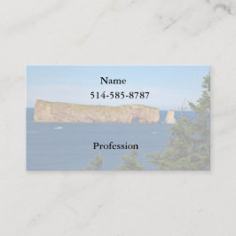 Carte De Visite Rocher Percé dans le golfe du Saint-Laurent