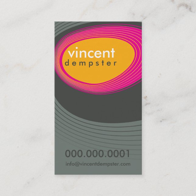 CARTE DE VISITE :: roches rétro audacieuses P6 (Devant)