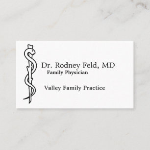 Carte De Visite Rod d'Asclepius [symbole médical]