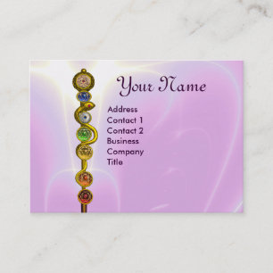 CARTE DE VISITE RODE D'ASCLEPIUS, 7 CHAKRAS, YOGA, ÉNERGIE SPIRITU