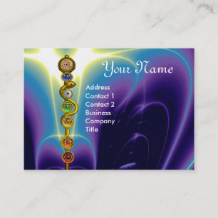 CARTE DE VISITE RODE D'ASCLEPIUS, 7 CHAKRAS, YOGA, ÉNERGIE SPIRITU