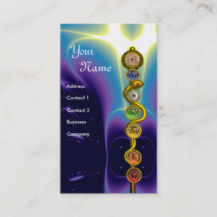 CARTE DE VISITE RODE D'ASCLEPIUS, 7 CHAKRAS, YOGA, ÉNERGIE SPIRITU