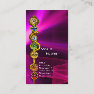 CARTE DE VISITE RODE D'ASCLEPIUS, 7 CHAKRAS, YOGA, ÉNERGIE SPIRITU