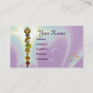CARTE DE VISITE RODE D'ASCLEPIUS, 7 CHAKRAS, YOGA, ÉNERGIE SPIRITU