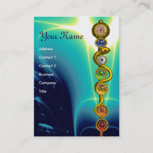 CARTE DE VISITE RODE D'ASCLEPIUS, 7 CHAKRAS, YOGA, ÉNERGIE SPIRITU