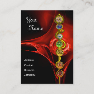 CARTE DE VISITE RODE D'ASCLEPIUS,7 CHAKRAS, YOGA, ÉNERGIE SPIRITUE