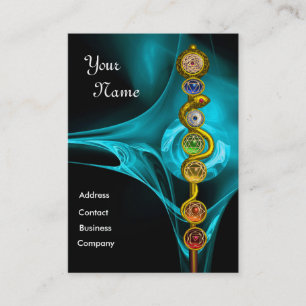 CARTE DE VISITE RODE D'ASCLEPIUS,7 CHAKRAS, YOGA, ÉNERGIE SPIRITUE