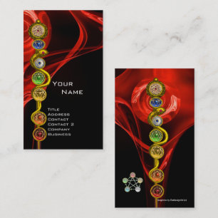 CARTE DE VISITE RODE D'ASCLEPIUS,7 CHAKRAS, YOGA, ÉNERGIE SPIRITUE