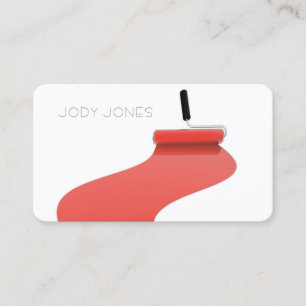 Carte De Visite Roller Brush Peinture Peintre Contact Client