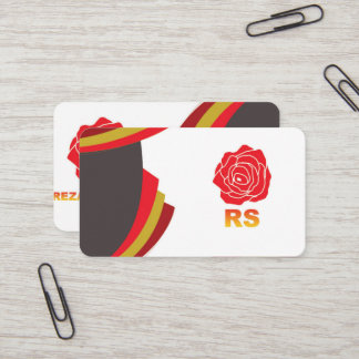 Carte de visite rond