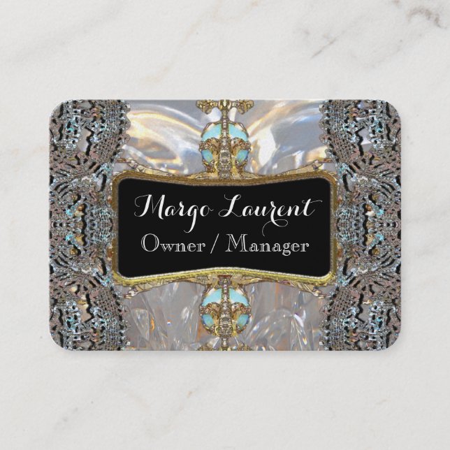 Carte De Visite Rond professionnel élégant de Vanfacture (Devant)