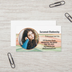 Carte de visite ronde personnalisée petite entrepr